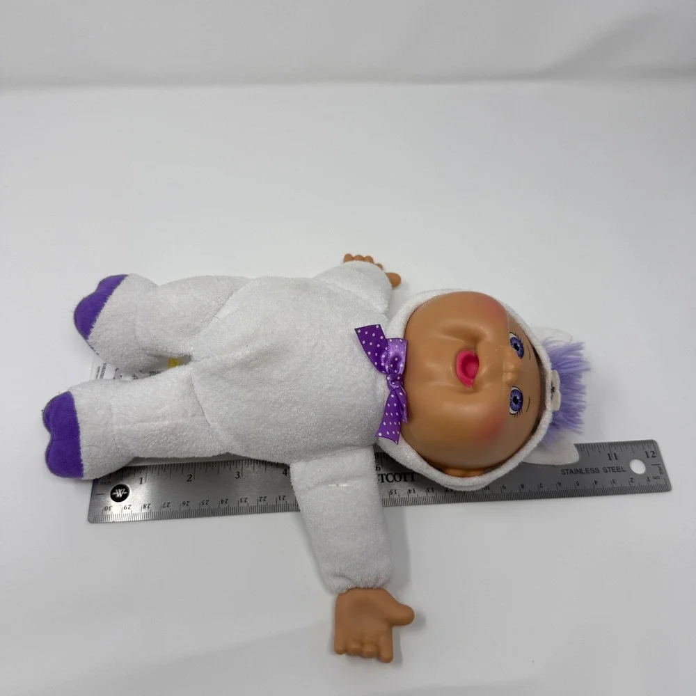 Collectible Cabbage Patch Kids Cuties Unicorn‎ Plush Doll White Purple 9 inch